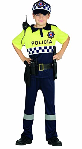 FIESTAS GUIRCA Disfraz de Policía Infantil Talla 7-9 años