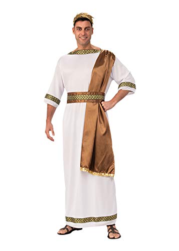 Bristol Novelty AC734 Juego de disfraz de Dios griego | Para hombres | Blanco y marrón, estándar