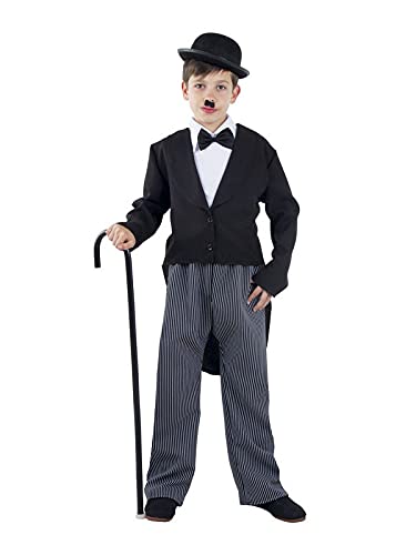 DISBACANAL Disfraz Charles Chaplin infantil - 6 año