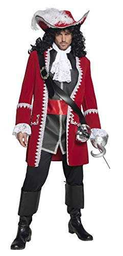 Smiffy's - Disfraz de capitán pirata para hombre, talla M (36174M)