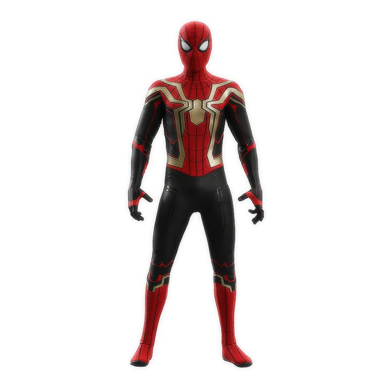 Disfraz de Iron Spider Cosplay No Way Home, Tuta Bambino 3D Onesies Party Fancy Dress Carnevale Body (130-140cm)
