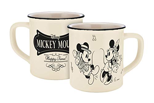 Disney Taza Mickey y Minnie vintage Happy Time beis