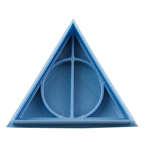 Cuticuter Reliquias Harry Potter Cortador de Galletas, Plástico, Azul, 8x7x1.5 cm