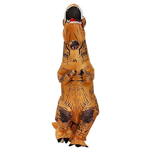 Snuter Disfraz hinchable de dinosaurio para adultos, color marrón, de 1,6 a 1,8 m