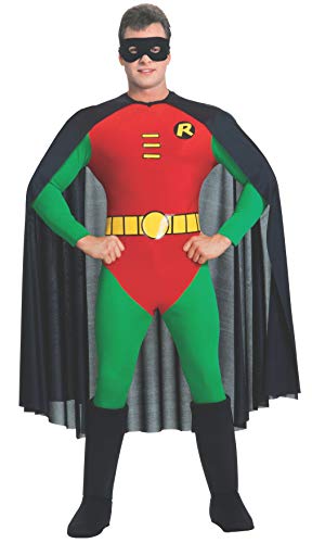 Rubies Disfraz oficial de DC Comics Robin clásico para hombre, disfraz de superhéroe adulto