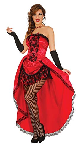 Guirca Disfraz de Cabaret Rojo para Mujer L