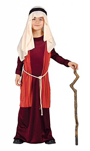 GUIRMA Disfraz de Pastor árabe judío Rojo Pesebre Viviente Infantil