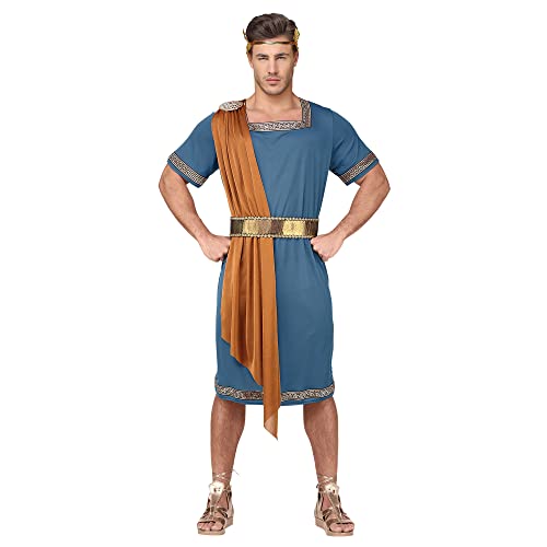 WIDMANN Srl traje del emperador Romano de hombre Adultos, Azul, wdm07932