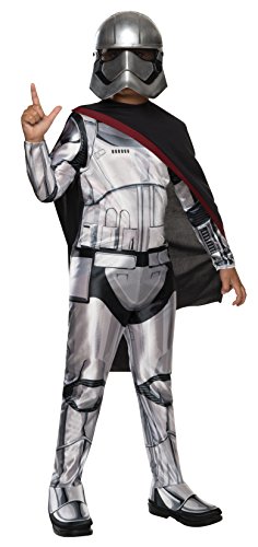 Star Wars - Disfraz de Capitán Phasma Deluxe para niño, infantil talla 5-7 años (Rubie's 620086-M)