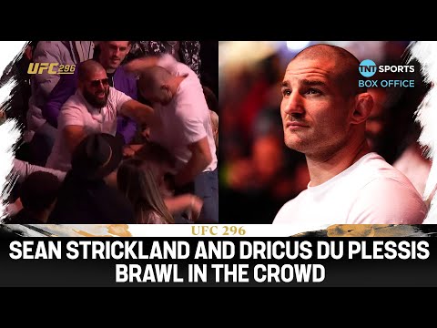 Sean Strickland and Dricus Du Plessis FIGHT at UFC 296! 👀 🤯 #UFC296