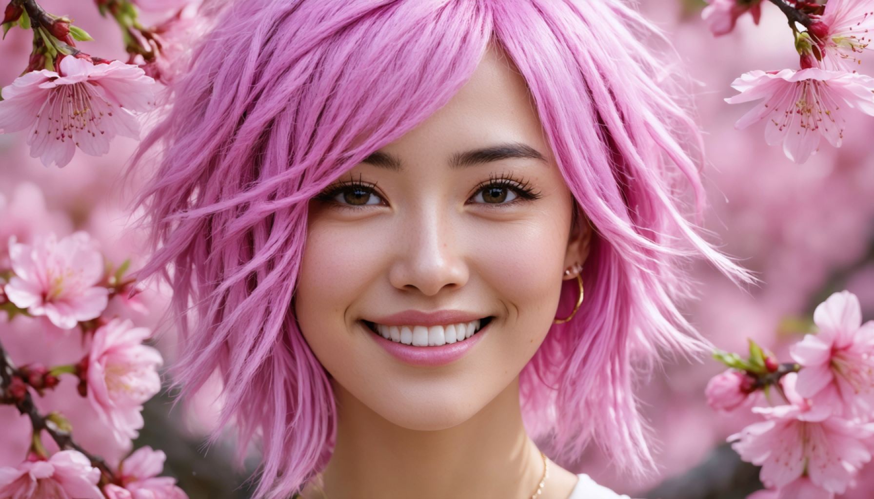 The Bold Blossom: Kaela Kimura's Vibrant Pink Hair Sparks Joy and Optimism